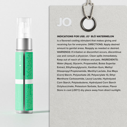 JO Blō Watermelon – Flavored Oral Pleasure Gel 30 ml Bottle > Lube > Oral Gels & Sprays