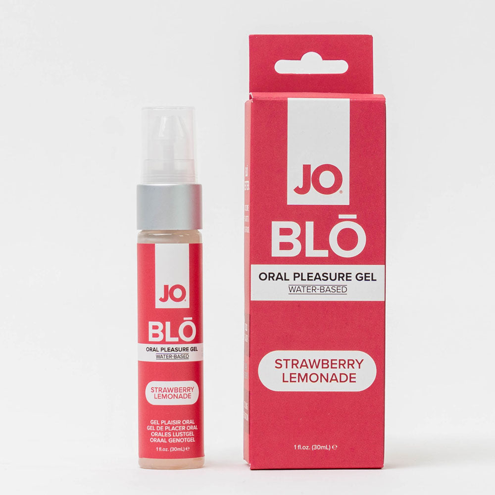 JO Blō Strawberry Lemonade – Flavored Oral Pleasure Gel 30ml Bottle Default Title > Lube > Oral Gels & Sprays