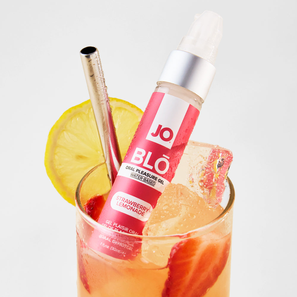JO Blō Strawberry Lemonade – Flavored Oral Pleasure Gel 30ml Bottle > Lube > Oral Gels & Sprays