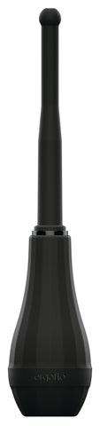 Ergoflo Director 8 Inch Silicone Flex-Tip Anal Douche Kit Black > Essentials > Douches