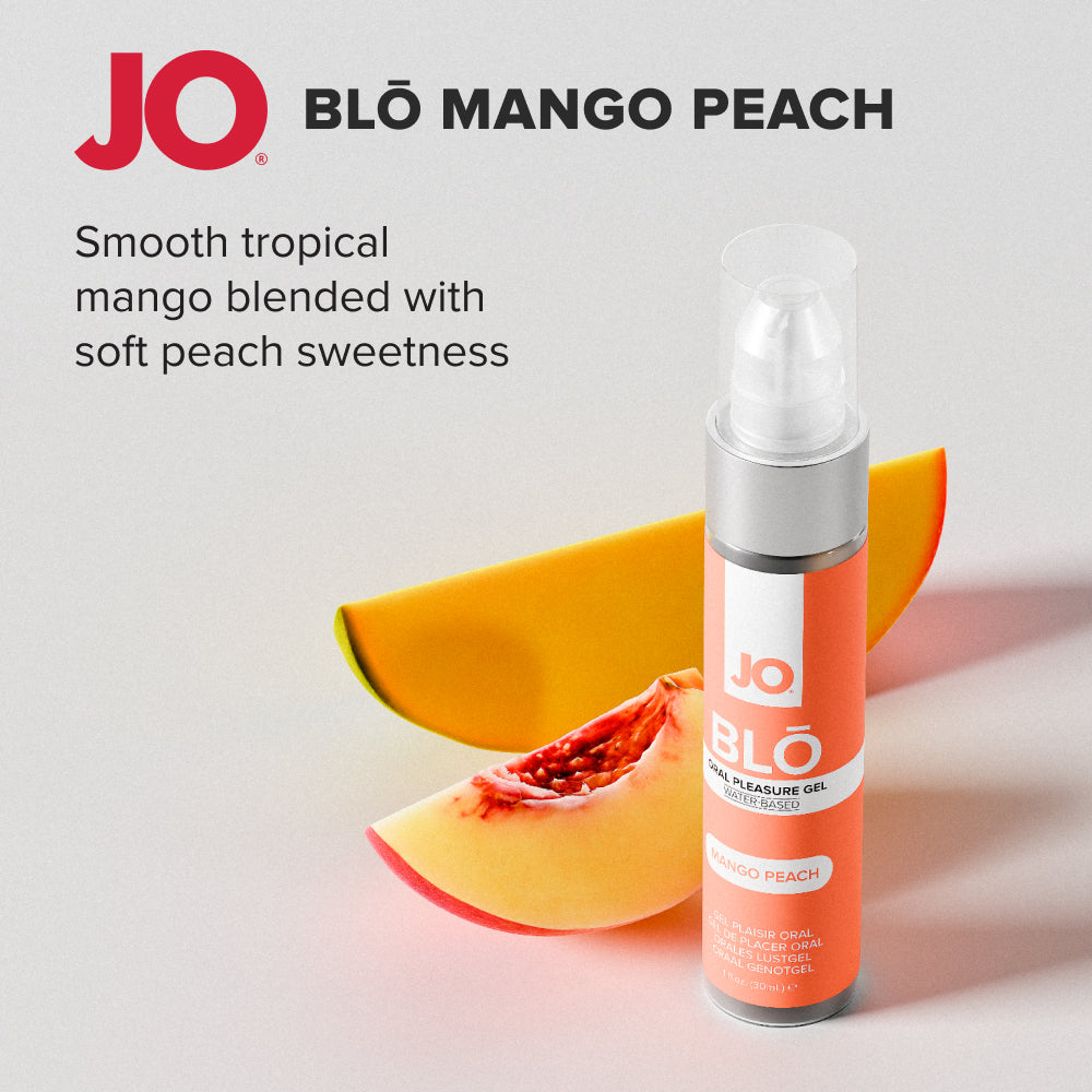 JO Blō Mango Peach – Flavoured Oral Pleasure Gel 30 ml Bottle > Lube > Oral Gels & Sprays