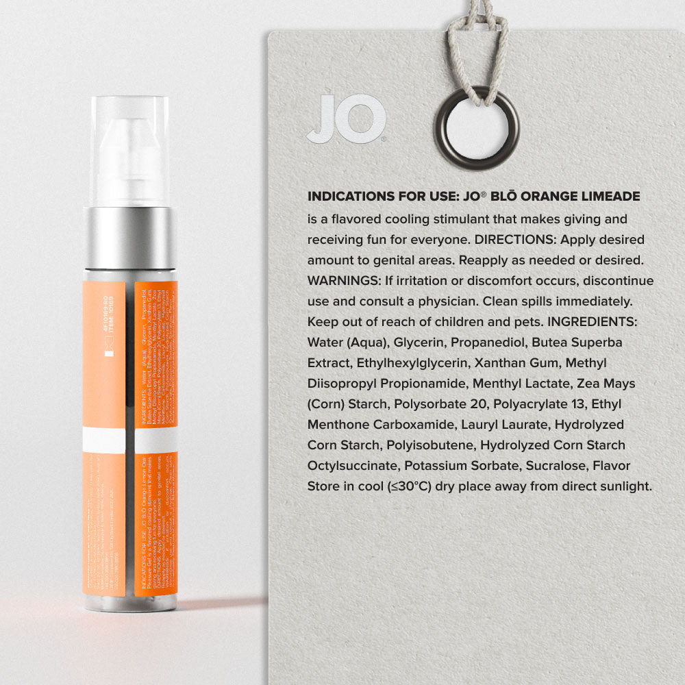 JO Blō Orange Limeade – Flavoured Oral Pleasure Gel 30ml Bottle > Lube > Oral Gels & Sprays
