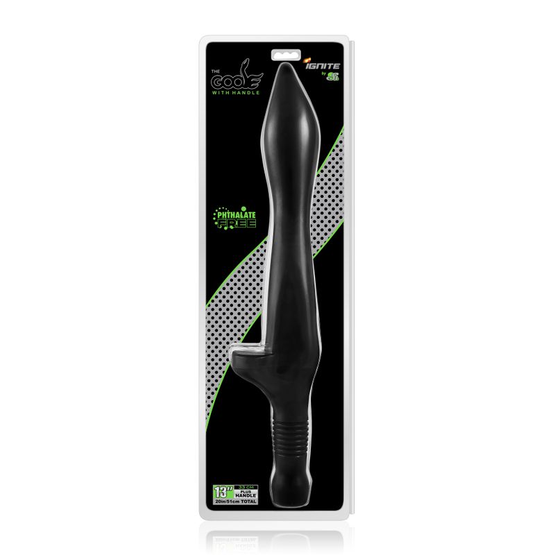 Goose Small (Black) – Phthalate-Free 13" Insertable Probe with Handle Secondary image