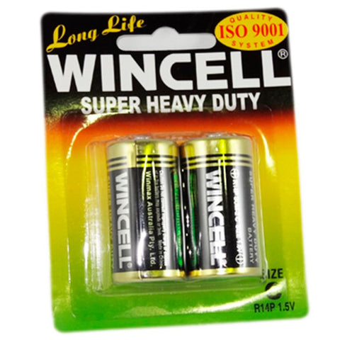 Wincell C Super Heavy Duty Batteries 2 Pack Batteries