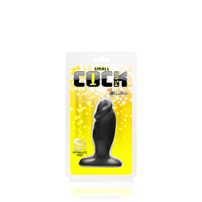 Realistic Cock Plug Black Small – 4 Inch PVC Small Butt Plug > Anal Range > Anal Probes