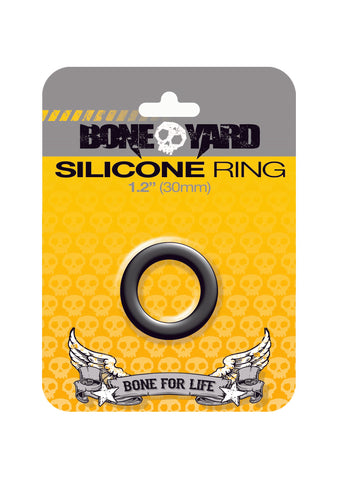 Boneyard Silicone Cock Ring 30mm Black COCK RINGS