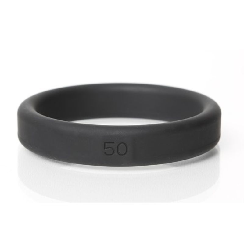 Boneyard Silicone Ring 50mm Black Adult Toy for Comfort and Durability COCK RINGS