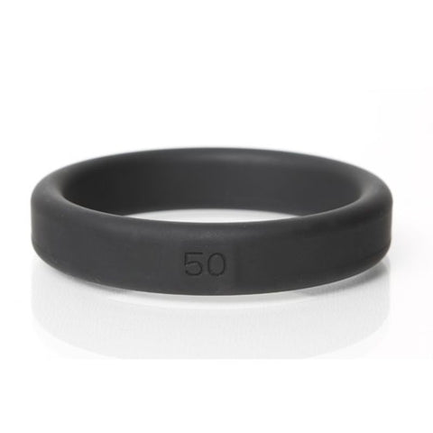 Boneyard Silicone Ring 50mm Black Adult Toy for Comfort and Durability COCK RINGS
