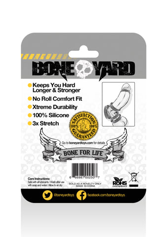 Boneyard Silicone Ring 50mm Black Adult Toy for Comfort and Durability COCK RINGS