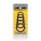 Boneyard Silicone Ring Five Piece Kit Black > Cock Ring > Sets
