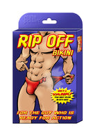 Rip Off Bikini Men’s Underwear with Velcro Closure – Novelty Bikini Underwear Black One Size > Clothes > Mens Apparel
