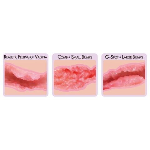 Mini Sanda Dual Layer Mini Vagina Stroker Strokers - Manual