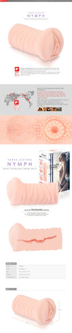 Masturbator Nymph Realistic Pleasure Device for Intense Satisfaction Strokers - Manual