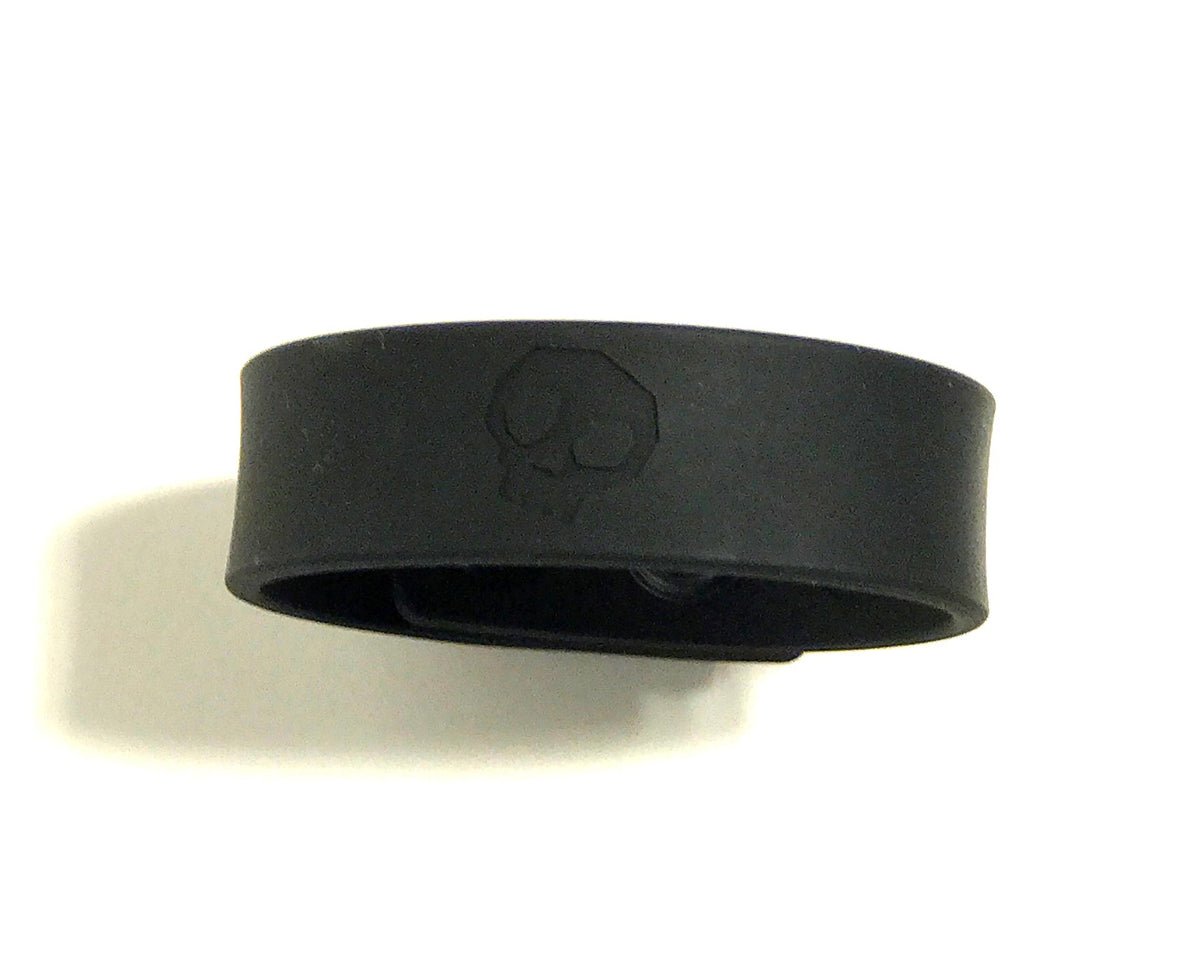 Boneyard Silicone Cock Strap - 3 Snap Ring - Black 8.25 Inch