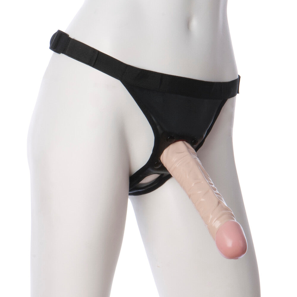 Vaculock 8 Inch Classic Dong Strap On With Ultra Harness Default Title > Realistic Dildos and Vibes > Strap on Dildo