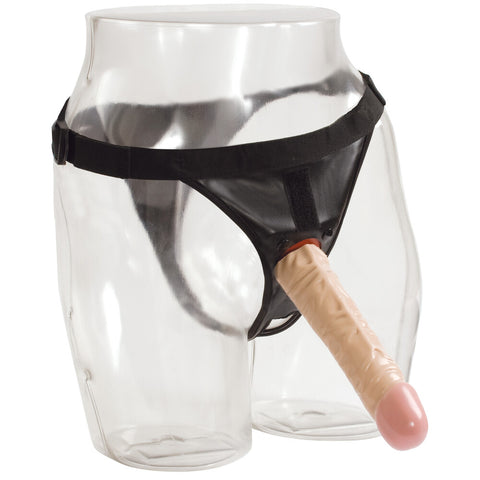 Vaculock 8 Inch Classic Dong Strap On With Ultra Harness > Realistic Dildos and Vibes > Strap on Dildo