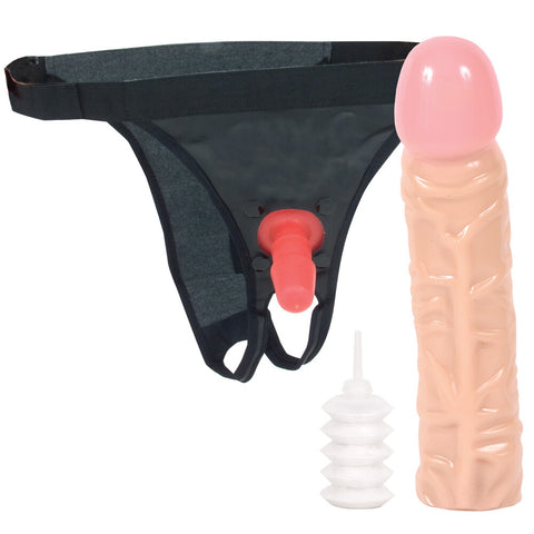 Vaculock 8 Inch Classic Dong Strap On With Ultra Harness > Realistic Dildos and Vibes > Strap on Dildo