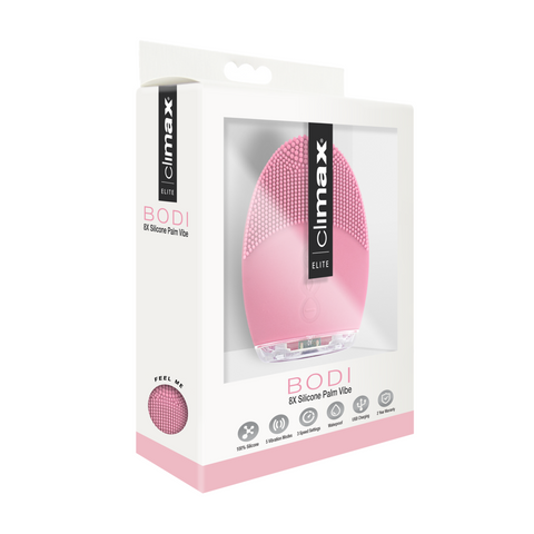 Climax Elite Bodi 15X Pink Silicone Palm Vibe 8cm Compact Waterproof USB Rechargeable Vibrators