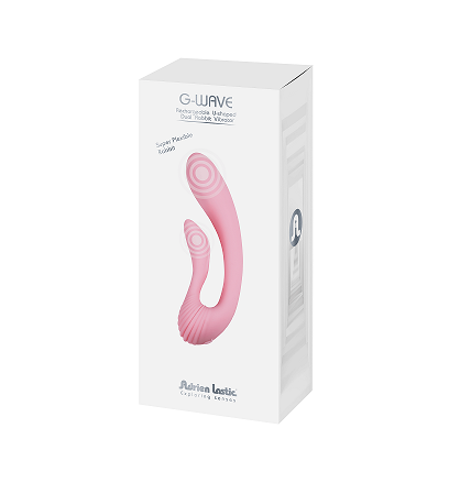Adrien Lastic G-wave Pink Ultra-Flexible Rabbit Vibrator with Ribbed Surface and Dual Stimulation Secondary image