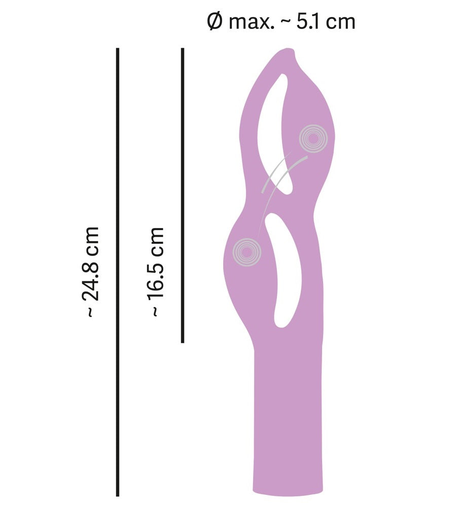 Fabulous Vibrator Purple Dual Motor Silicone Vibrator > Vibrators > Unconventional