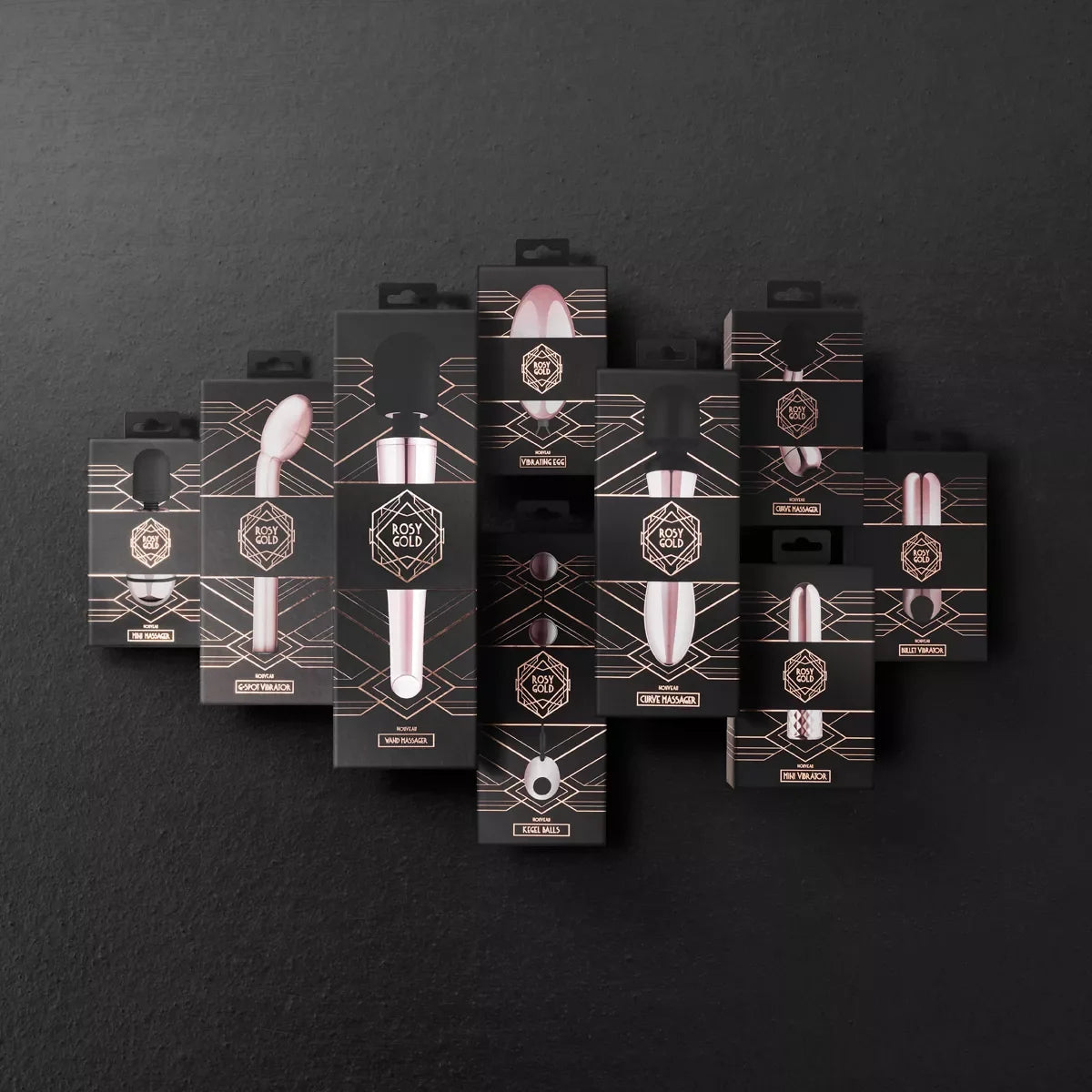 Rosy Gold Nouveau – Luxury 9-Piece BDSM Set > Bondage Gear > Bondage Kits