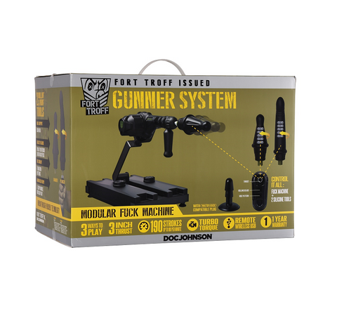 Fort Troff Gunner System 3 In 1 Modular Sex Machine Black Sex Machines
