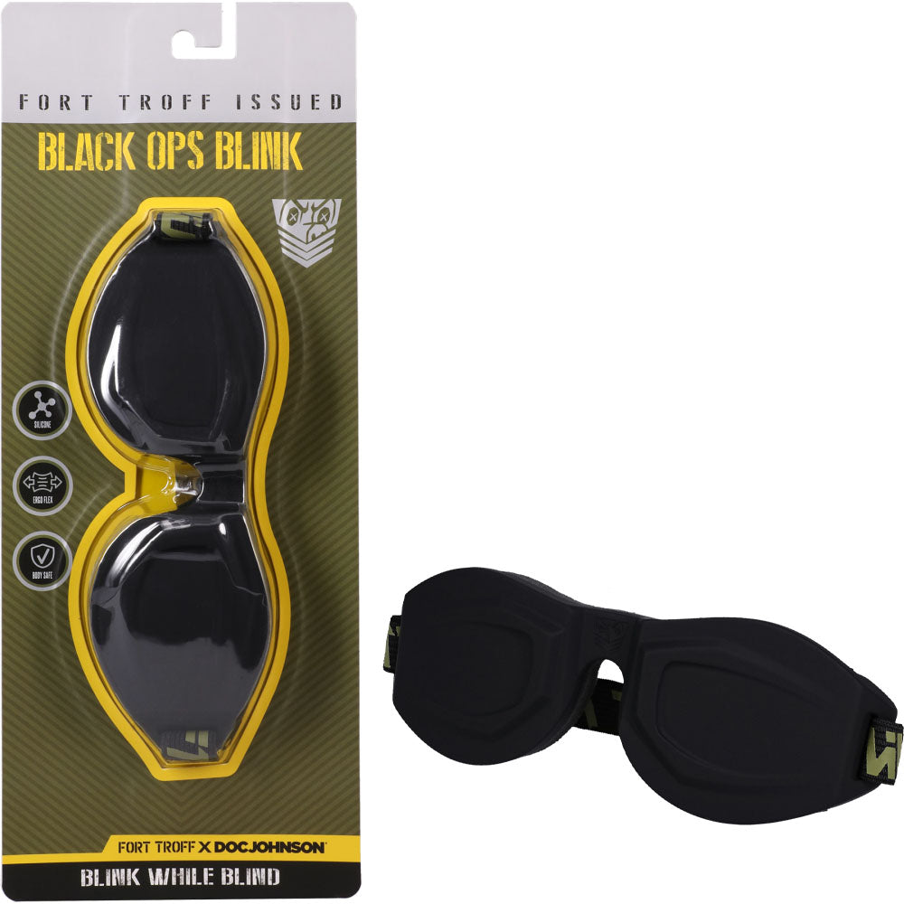 Fort Troff Ops Blink – Silicone Eyemask Restraint Black Blindfold