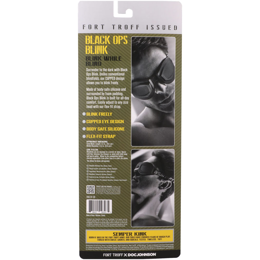 Fort Troff Ops Blink – Silicone Eyemask Restraint Blindfold