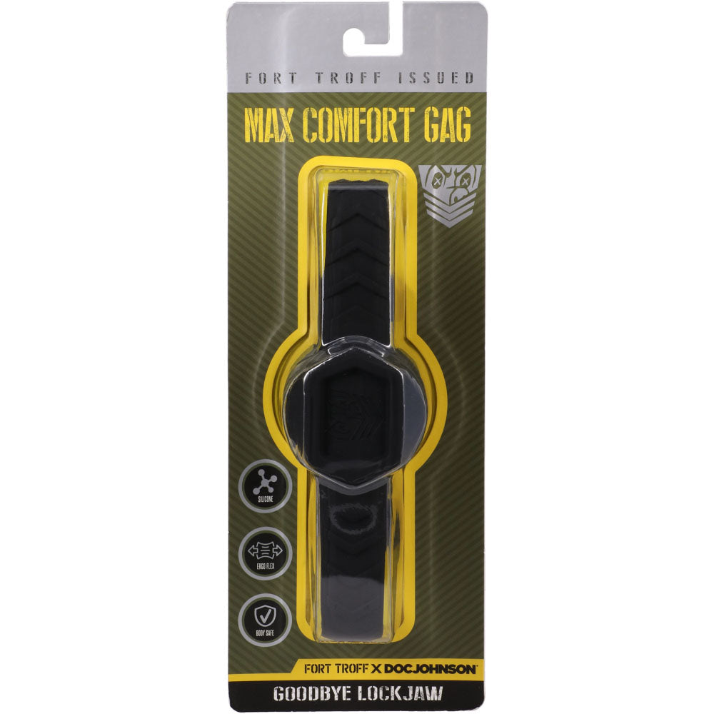 Fort Troff Max Comfort Gag – Silicone Mouth Restraint with EZ-Adjust Flex-Fit Strap Gags