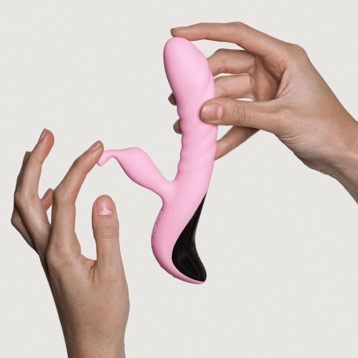Adrien Lastic Mini Trigger Pink Silicone Massager with Multiple Vibrations and Oscillations Secondary image