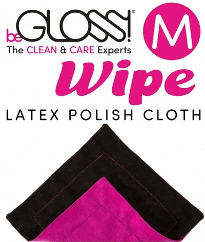 beGloss Wipe Perfect Shine Polish Wipe Medium Pink and Black Default Title Adult Toy Cleaner