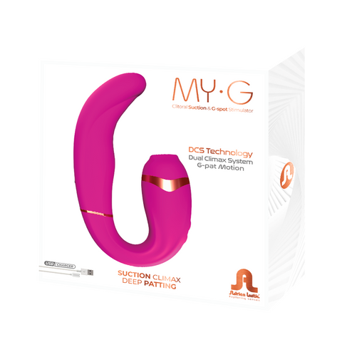 Adrien Lastic My G Clitoral Stimulator Pink with Dual Motors and Suction Technology Default Title STIMULATORS