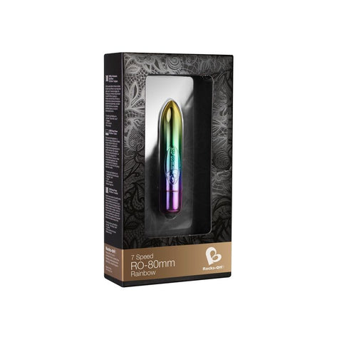 Rocks Off 80mm Rainbow Bullet Vibrator > Sex Toys For Ladies > Mini Vibrators