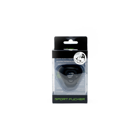 Sport Fucker Energy Black Cock Ring with Multiple Wear Options COCK RINGS