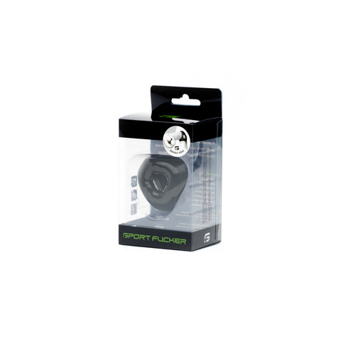 Sport Fucker Energy Black Cock Ring with Multiple Wear Options COCK RINGS