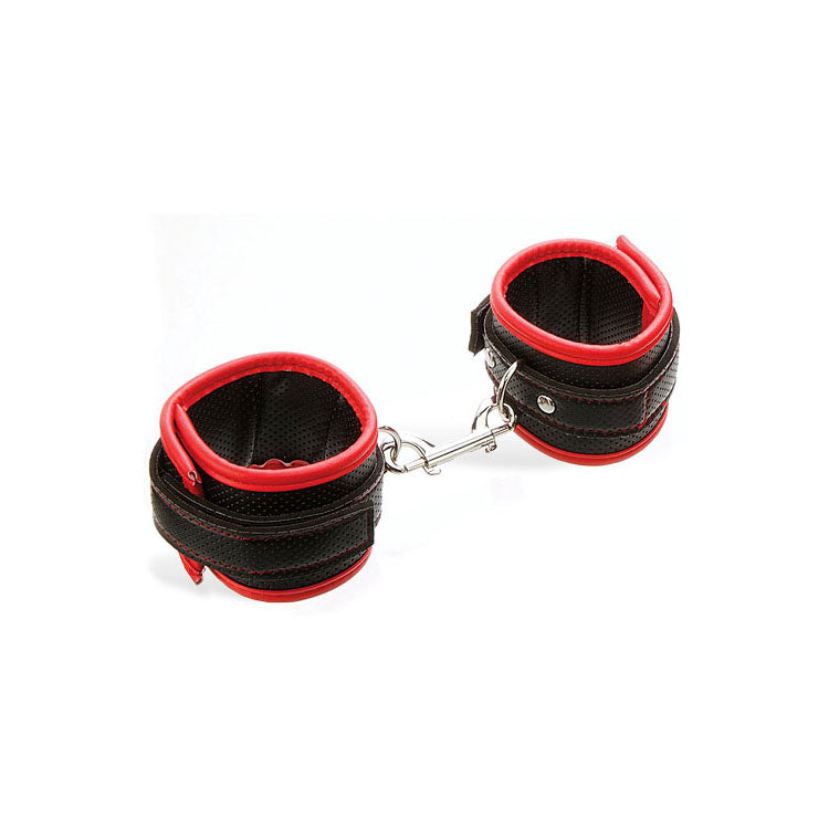 Adam & Eve Scarlet Couture (Red) – Vegan Leather Bondage Cuffs Restraints > Bondage Gear > Handcuffs