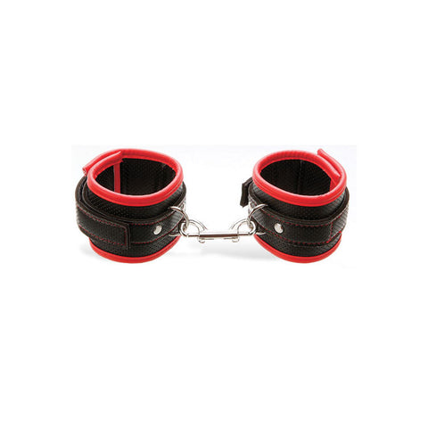 Adam & Eve Scarlet Couture (Red) – Vegan Leather Bondage Cuffs Restraints > Bondage Gear > Handcuffs