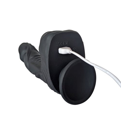 Naked Addiction The Freak Noir 8.6 Inch – Platinum Cured Silicone Vibrating Rotating and Thrusting Dong > Vibrators > Realistic Vibrators