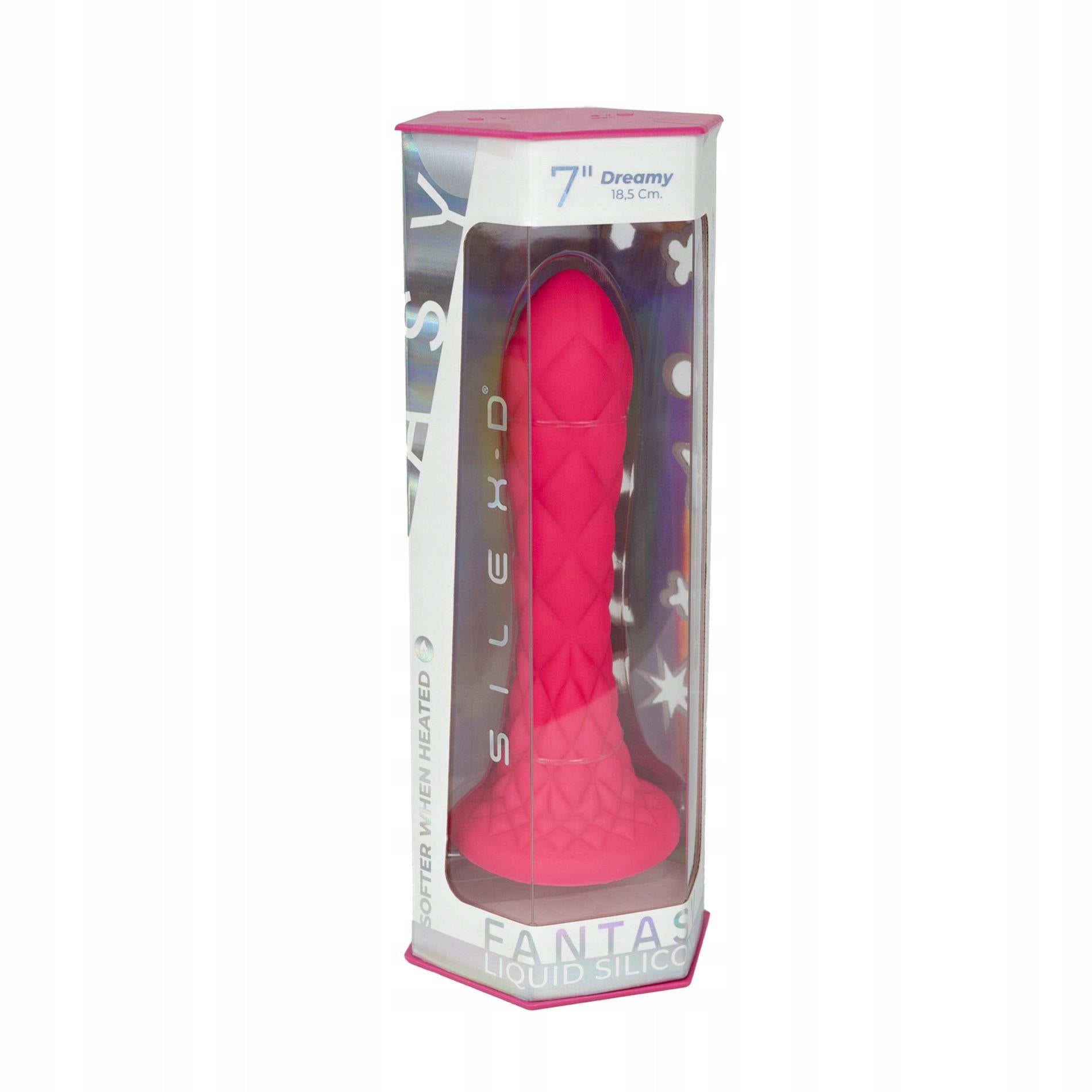 Silexd Fantasy Line Dreamy (Pink) – Thermo Reactive 7 Inch Dildo > Dildos > Neutral Dildos