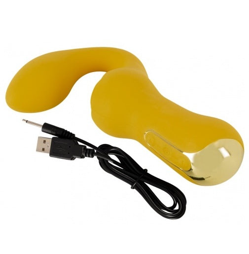 Double Vibrator Yellow Masturbator with 10 Vibration Modes and Flexible Vibro-Wings > Vibrators > Standard Vibrators