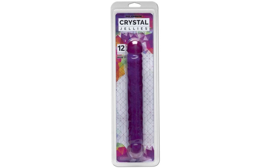 Jr. Double Dong (Purple) 12 Inch – Soft Flexible Double-Ended Dildo Secondary image