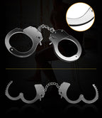 Fetish Pleasure Metal Hand Cuffs in Silver > Bondage Gear > Handcuffs