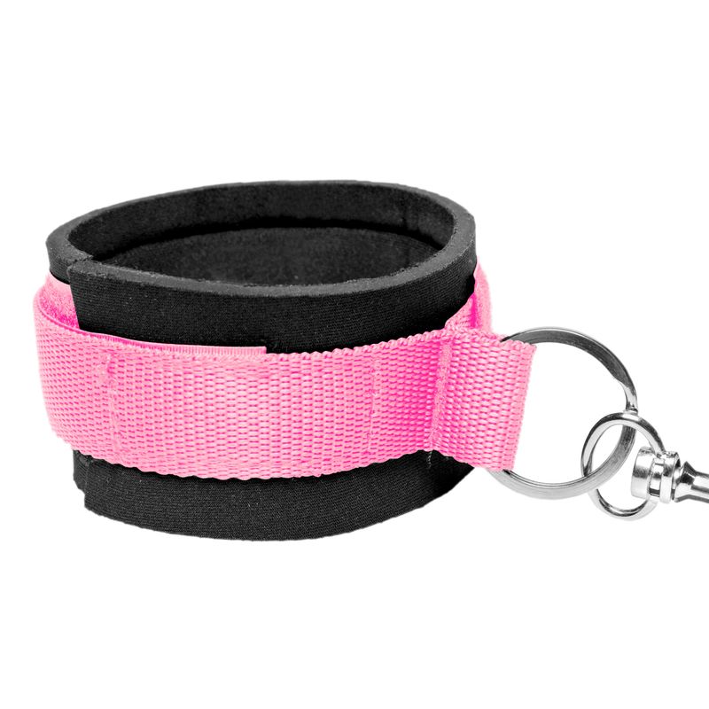 Bedroom Restraint Kit Pink – Adjustable Soft Fabric Restraints Bondage Set > Bondage Gear > Bed Restraints