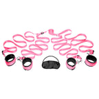 Bedroom Restraint Kit Pink – Adjustable Soft Fabric Restraints Bondage Set > Bondage Gear > Bed Restraints