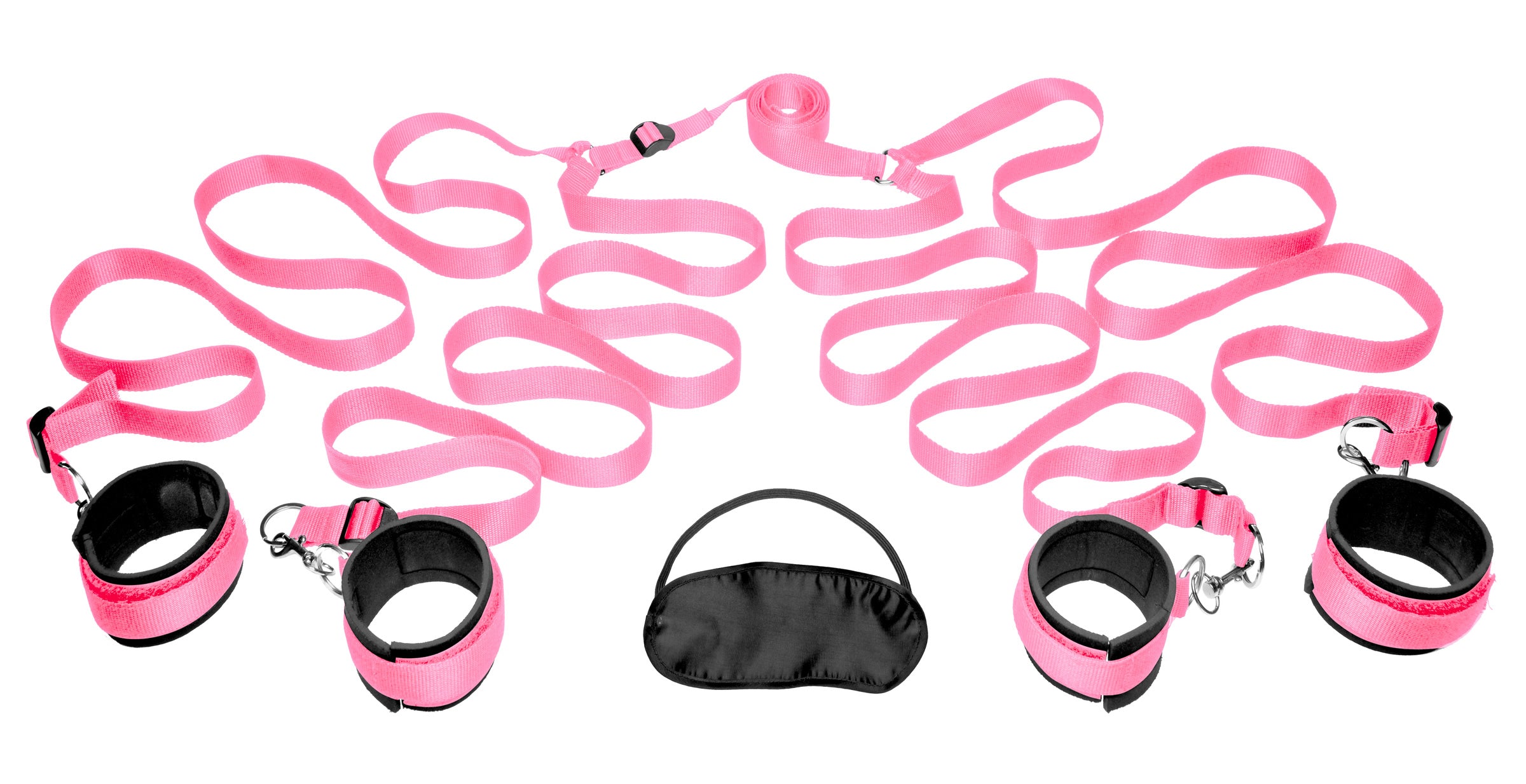 Bedroom Restraint Kit Pink for Unforgettable Intimate Play > Bondage Gear > Bed Restraints