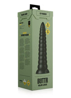Buttr product packaging with black toy on a white background