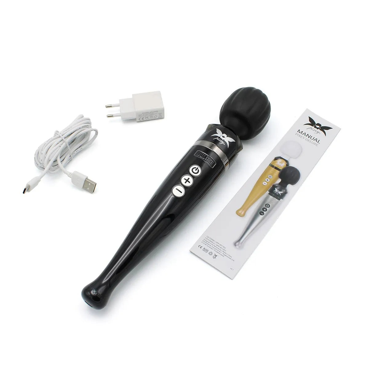 Pixey Deluxe (Black Chrome) – Powerful Wand Vibrator > Sex Toys > Massage Wands