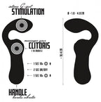 Double Vibrator Yellow Masturbator with 10 Vibration Modes and Flexible Vibro-Wings > Vibrators > Standard Vibrators