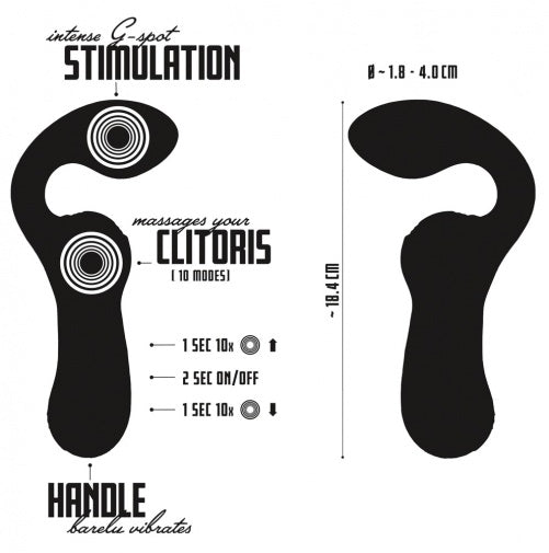 Double Vibrator Yellow Masturbator with 10 Vibration Modes and Flexible Vibro-Wings > Vibrators > Standard Vibrators