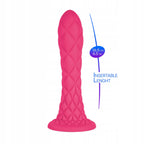 Silexd Fantasy Line Dreamy (Pink) – Thermo Reactive 7 Inch Dildo > Dildos > Neutral Dildos